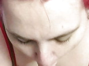 Readhead Slut Wife Blowjob