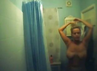 A blast of erotic captured by shower voyeur hunter