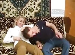 Russian MILF Fucks With Younger Guy