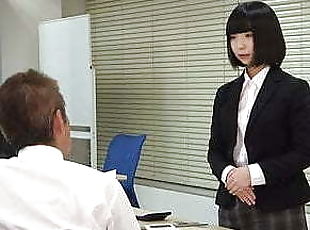 A rookie office lady plans to take revenge by enslaving her 