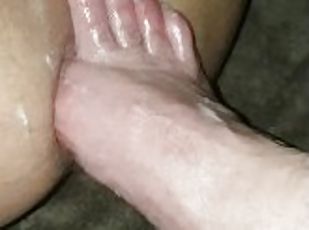 Anal foot fuck