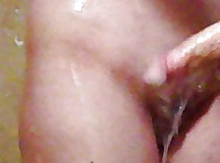 Soap Suds Dripping off my Wet Pussy