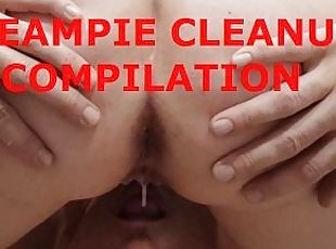 Hairy milf gets creampie from husbands compilation
